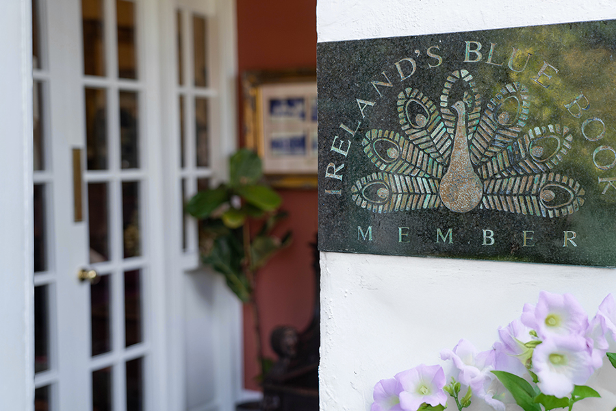Cashel House Blue Book plaque
