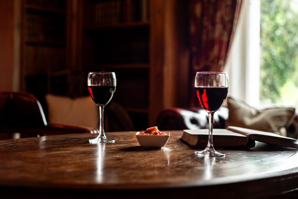 Library red wine